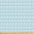 thumbnail image 1 of Ambesonne Nautical Fabric by the Yard Upholstery, Repetitive Abstract Waves, 2 Yards, Pale Blue Pale Sky Blue, 1 of 5