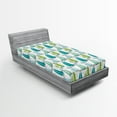 thumbnail image 1 of Ambesonne Nautical Fitted Sheet 2 Pcs Set, Sailing Boat Theme, Twin, Multicolor, 1 of 3
