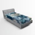 thumbnail image 1 of Ambesonne Nautical Fitted Sheet, Anchor Grunge Naval, Twin XL Size, Blue Beige, 1 of 3