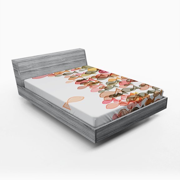 Ambesonne Nautical Fitted Sheet, Flock Facing Others, Full Size, Multicolor