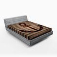 thumbnail image 1 of Ambesonne Nautical Fitted Sheet, Marine Anchor Square, Full Size, Tortilla Brown, 1 of 2