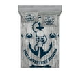thumbnail image 1 of Ambesonne Nautical Fitted Sheet & Pillow Sham Set, Anchor Skull Sea, Full, Beige Navy Blue, 1 of 2