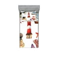 thumbnail image 1 of Ambesonne Nautical Fitted Sheet & Pillow Sham Set, Lighthouse Seagull, Twinxl, Multicolor, 1 of 2
