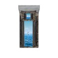 thumbnail image 1 of Ambesonne Nautical Fitted Sheet & Pillow Sham Set, Sailing Boat Idyllic, Twinxl, Grey Blue, 1 of 2