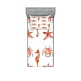 thumbnail image 1 of Ambesonne Nautical Fitted Sheet & Pillow Sham Set, Underwater Sea Ocean, Twinxl, Salmon Dark Coral, 1 of 2
