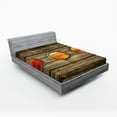thumbnail image 1 of Ambesonne Nautical Fitted Sheet, Rustic Wooden Ship, Full Size, Multicolor, 1 of 3