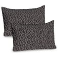 thumbnail image 1 of Ambesonne Nautical Pillow Sham 2 Pack, Vintage Style Sea Animals, 26"x20", Brown and Pale Eggshell, 1 of 3