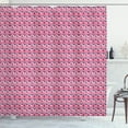 thumbnail image 1 of Ambesonne Nautical Shower Curtain, Marine Horizontal Stripes, 69"Wx70"L, Pink Night Blue, 1 of 5