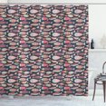 thumbnail image 1 of Ambesonne Nautical Shower Curtain, Marine Ornate Fish Doodle, 69"Wx70"L, Multicolor, 1 of 4