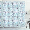 thumbnail image 1 of Ambesonne Nautical Shower Curtain, Seashells Bubble Ocean, 69"Wx84"L, Indigo Pale Blue Purple, 1 of 3