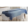thumbnail image 1 of Ambesonne Nautical Tablecloth Rectangular Table Cover, Sail Boat Wavy Serene, 52"x70", Violet Blue, 1 of 3