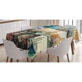 thumbnail image 1 of Ambesonne Nautical Tablecloth Rectangular Table Cover, Venice Canals, 60"x84", Multicolor, 1 of 4