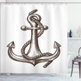 Ambesonne Nautical Tattoo Shower Curtain, Cruise Sign Sketch, 69