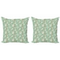 thumbnail image 1 of Ambesonne Nautical Throw Pillow Cover 2 Pack, Mint Seashell Sailing, 20", Mint Green, 1 of 6