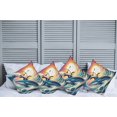 thumbnail image 1 of Ambesonne Nautical Throw Pillow Cover Pack of 4, Archer Wild Cat on a Whale, 4 Pcs-28" x 28", Teal Purple and Orange, 1 of 5