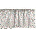 thumbnail image 1 of Ambesonne Nautical Valance Pack of 2, Ocean Coral Reef Marine, 42"X18", Tan Rose Slate Blue, 1 of 3