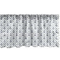 thumbnail image 1 of Ambesonne Nautical Window Valance, Anchors in Diamond Check, 54" X 12", Night Blue and White, 1 of 3