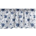 thumbnail image 1 of Ambesonne Nautical Window Valance, Boat on Ocean Journey, 42" x 12", Blue and White, 1 of 3