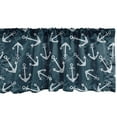 thumbnail image 1 of Ambesonne Nautical Window Valance, Marine Grunge Graphic Art, 54" X 18", Petrol Blue Pale Blue, 1 of 3