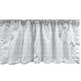 thumbnail image 1 of Ambesonne Nautical Window Valance, Nautilus Shell Like Waves, 54" X 18", White and Dark Ceil Blue, 1 of 3