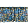 thumbnail image 1 of Ambesonne Nautical Window Valance, Octopus Fish Corals, 54" X 12", Multicolor, 1 of 3