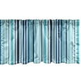 thumbnail image 1 of Ambesonne Nautical Window Valance, Striped Pastel Toned, 42" x 18", Sky and Dark Blue, 1 of 3