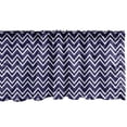 thumbnail image 1 of Ambesonne Nautical Window Valance, Zig Zag Modern Pattern, 54" X 18", Dark Purple White, 1 of 3