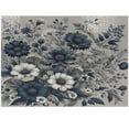 thumbnail image 1 of Ambesonne Navy Blue Jigsaw Puzzle, Wild Monochrome Flowers, Heirloom-Quality Fun Activity for Family Durable Cardboard, 1000 pcs, Dark Petrol Blue Coconut, 1 of 5