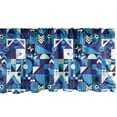 thumbnail image 1 of Ambesonne Navy Blue Window Valance, Contemporary Abstract, 42" x 12", Violet Pale Blue White, 1 of 3