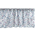 thumbnail image 1 of Ambesonne Navy and Blush Window Valance, Blooming Sakura Tree Branches with Grunge Display Nature, Curtain Valance for Kitchen Bedroom Decor with Rod Pocket, 54" X 18", Violet Blue Pink, 1 of 3