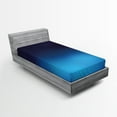 thumbnail image 1 of Ambesonne Navy Fitted Sheet 2 Pcs Set, Blue Ombre Ocean Inspired, Twin XL, Dark Blue, 1 of 3