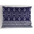 thumbnail image 1 of Ambesonne Navy Pillow Sham, Floral Horizontal, 26" X 20", Pale Blue Dark Blue, 1 of 2