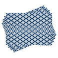 thumbnail image 1 of Ambesonne Navy Place Mats Set of 4, Marine Life Woven Composition, Standard Size, Navy Blue and White, 1 of 6