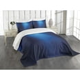 thumbnail image 1 of Ambesonne Navy Quilted Bedspread Set 3 Pcs, Blurry Mosaic Pixel Square, King Size, Turquoise Pale Blue, 1 of 5