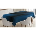 thumbnail image 1 of Ambesonne Navy Tablecloth Rectangular Table Cover, Deep in the Ocean Sealife, 52"x70", Dark Blue, 1 of 4