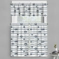 thumbnail image 1 of Ambesonne Navy Valance & Curtain, Sea Marine Nautical Knots, 55"x36", Navy Blue and White, 1 of 7