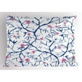 thumbnail image 1 of Ambesonne Navy and Blush Pillow Sham, Nature, 26" X 20", Violet Blue Pink, 1 of 2
