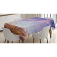 thumbnail image 1 of Ambesonne Navy and Blush Tablecloth Rectangular Table Cover, Ethereal Sky, 60"x84", Pink Violet Blue, 1 of 3