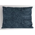 thumbnail image 1 of Ambesonne Navy and Teal Pillow Sham, Abstract Flourish, 26" X 20", Baby Blue and Navy Blue, 1 of 2
