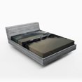 thumbnail image 1 of Ambesonne Nebula Fitted Sheet, Milky Way Foggy Space, Queen Size, Grey, 1 of 2