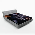 thumbnail image 1 of Ambesonne Nebula Fitted Sheet, Planets Galaxies, Full Size, Multicolor, 1 of 3