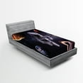 thumbnail image 1 of Ambesonne Nebula Fitted Sheet, Planets Galaxies, Twin Size, Multicolor, 1 of 3