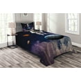 thumbnail image 1 of Ambesonne Nebula Quilted Bedspread Set 2 Pcs, Planets Astronaut Space, Twin Size, Multicolor, 1 of 3