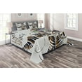 thumbnail image 1 of Ambesonne Nebula Quilted Coverlet 3 Pcs, Pilot Man Illustration, Queen Size, Multicolor, 1 of 2