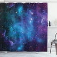 thumbnail image 1 of Ambesonne Nebula Shower Curtain, Galaxy Stars in Space, 69"Wx84"L, Navy Purple, 1 of 5