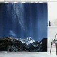 thumbnail image 1 of Ambesonne Nebula Shower Curtain, Starry Blue Night Cosmos, 69"Wx70"L, Blue Grey, 1 of 5