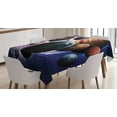 thumbnail image 1 of Ambesonne Nebula Tablecloth Rectangular Table Cover, Milky Way Planets Space, 60"x90", Multicolor, 1 of 4