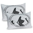 thumbnail image 1 of Ambesonne Nepal Pillow Sham 2 Pack, East Landscape, 26"x20", Black Charcoal Grey, 1 of 3