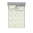 thumbnail image 1 of Ambesonne Neutral Color Fitted Sheet & Pillow Sham Set, Hair Styling Tools, Queen, Pale Teal and Pale Sepia, 1 of 2