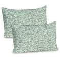 thumbnail image 1 of Ambesonne Neutral Color Pillow Sham 2 Pack, Workplace Objects, 36"x20", Seafoam Pale Sepia, 1 of 3